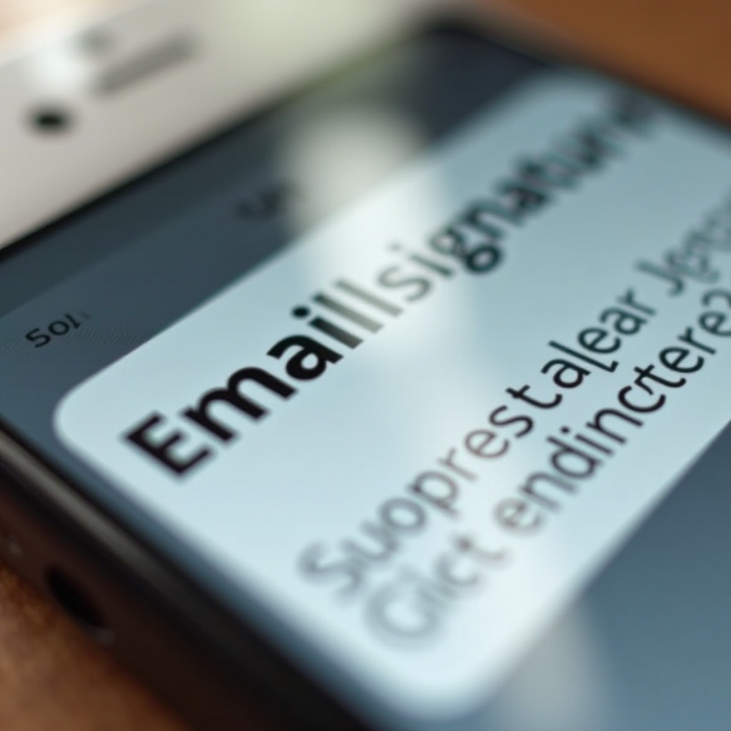 dlaczego podpisy e-mail są duże, gdy są wysyłane z telefonu