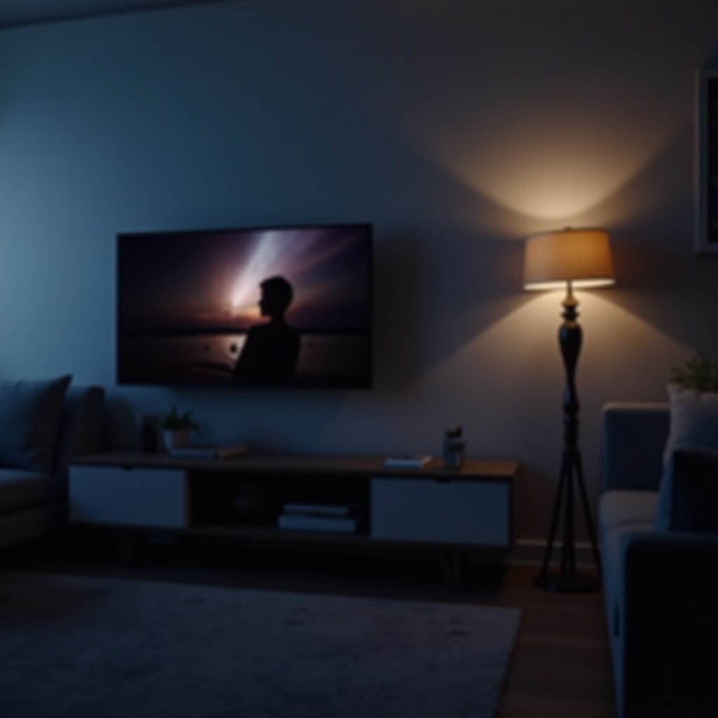 sharp tv flashing light