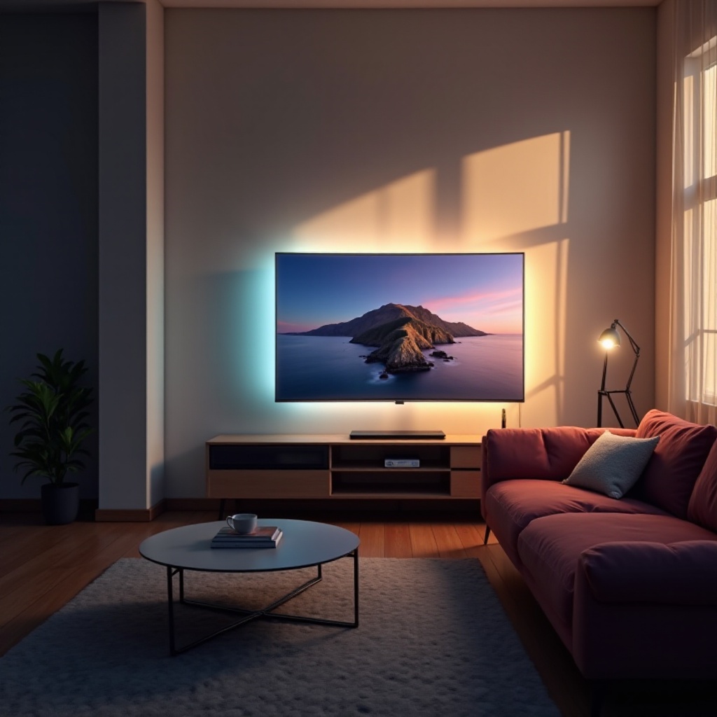 تلفاز شارب ضوء وامض