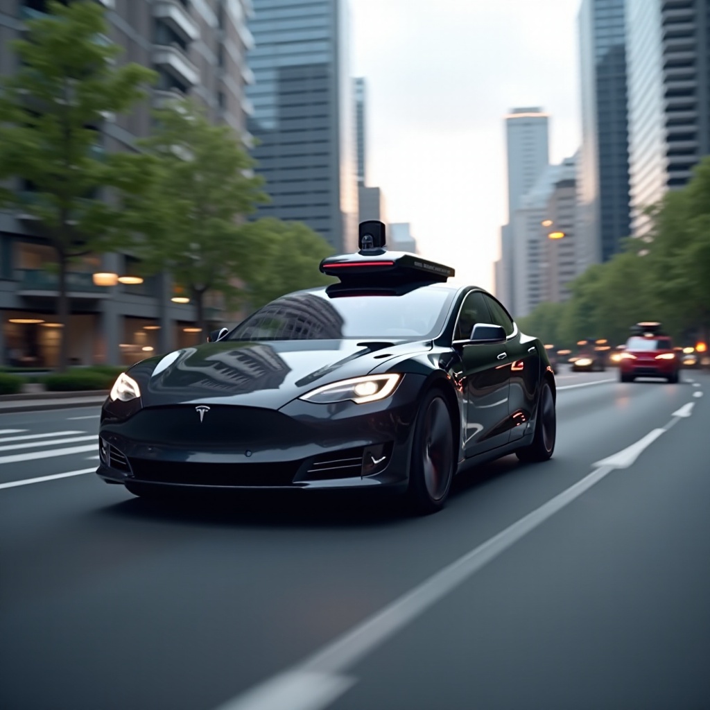 Tesla autoturism autonom complet nesupravegheat