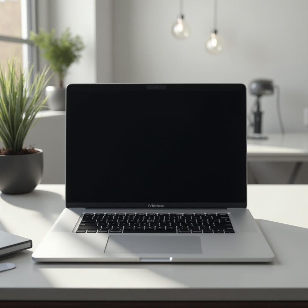 laptop z matowym ekranem
