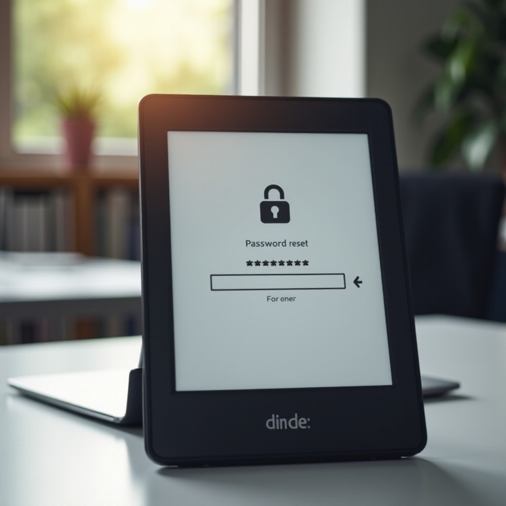 сбросить пароль от Kindle