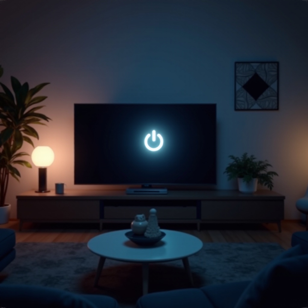 sharp tv flashing light