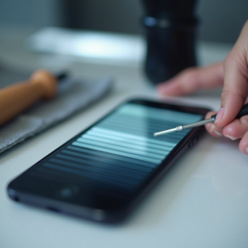 как да поправите хоризонталните линии на екрана на телефона