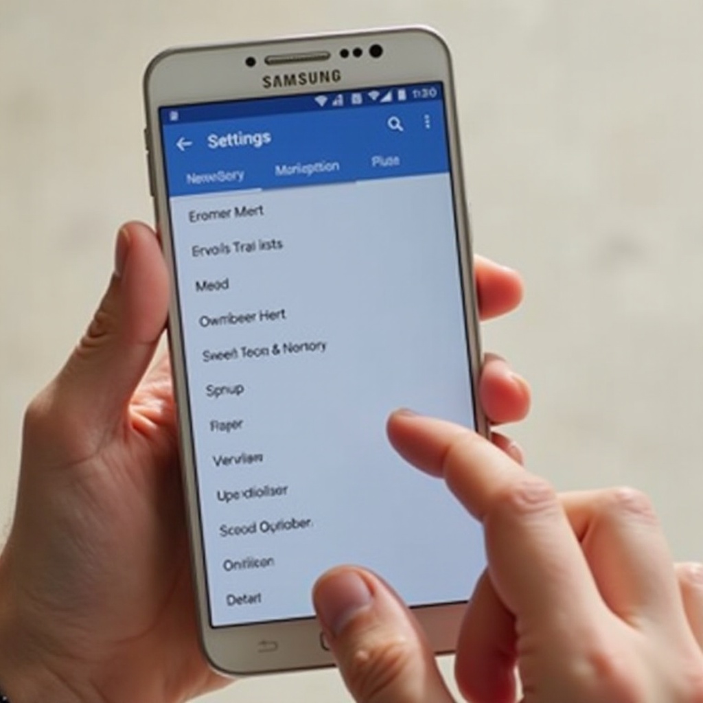 alarm bursztynowy na samsungu