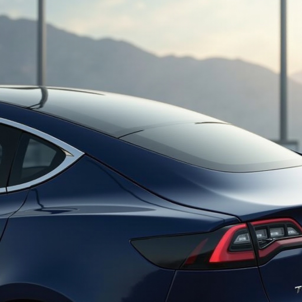 размеры заднего окна Tesla Model Y