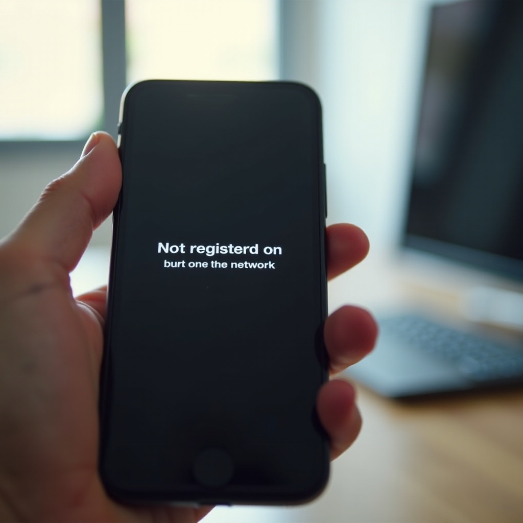 phone keeps saying not registered on network