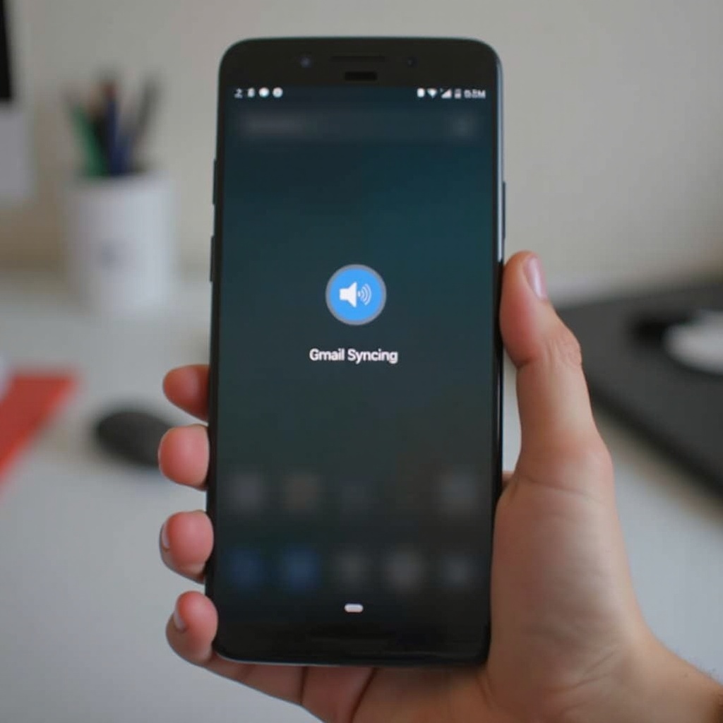 why is my android phone always showing gmail syncing