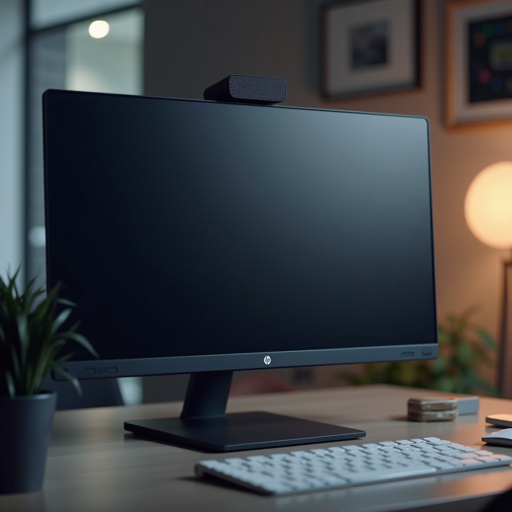 monitoare HP cu cameră și difuzoare