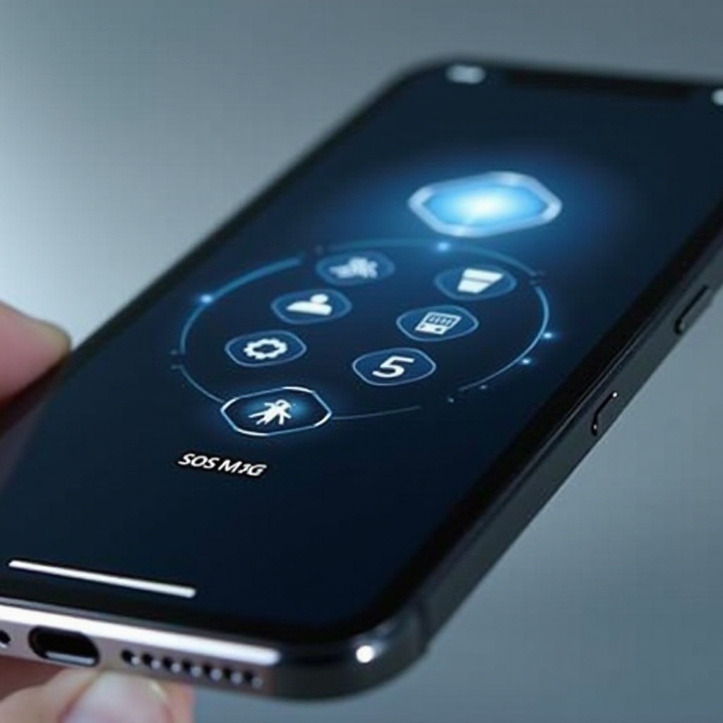 iphone 15 in sos mode