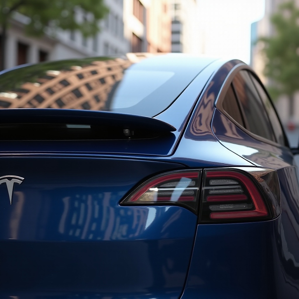 размери на задния прозорец на Tesla Model Y